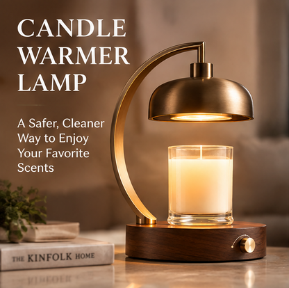 ✨ MINRENM® Vintage Metal Arc Candle Warmer Lamp