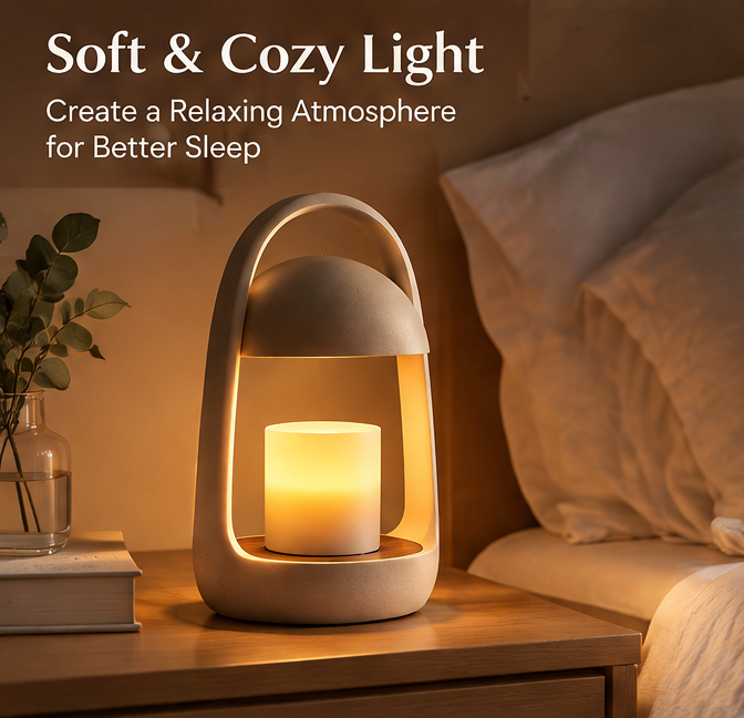 🏮 MINRENM® Minimalist Lantern Table Lamp – Warm Wood Accent & Dimmable Glow
