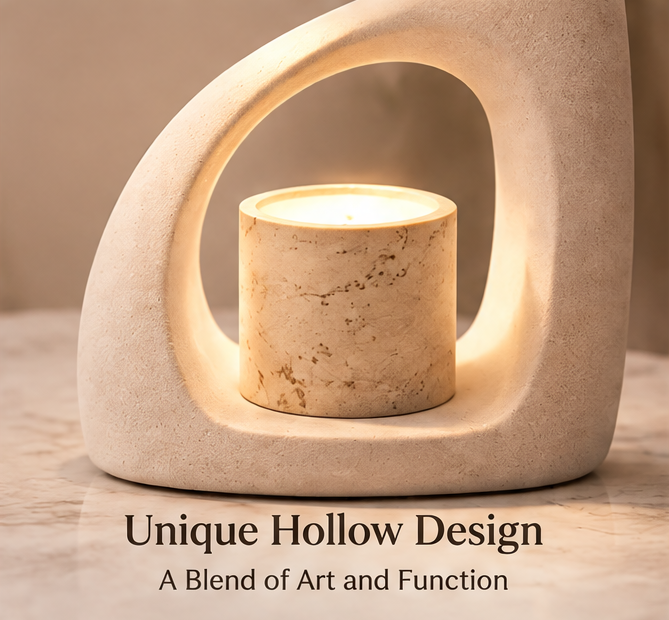 🪔 VEYRASY® Sculptural Hollow Table Lamp