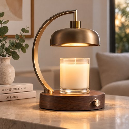 ✨ MINRENM® Vintage Metal Arc Candle Warmer Lamp