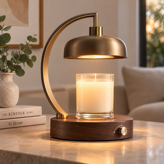 ✨ MINRENM® Vintage Metal Arc Candle Warmer Lamp